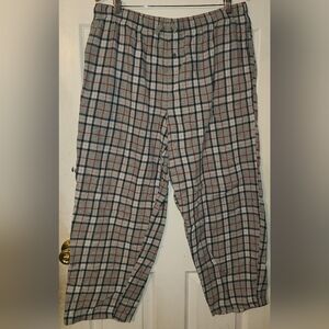 Northwest Blue men’s Grey lightweight pajama pants Plaid  size XL